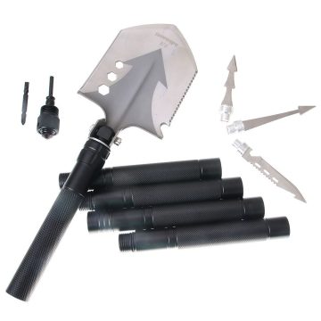   Shovel Adimanti HK 001 Multifunctional shovel 8 in 1 - shovel / ice ax / screwdriver / torch / spear sharpener / glass breaker / compass / bag